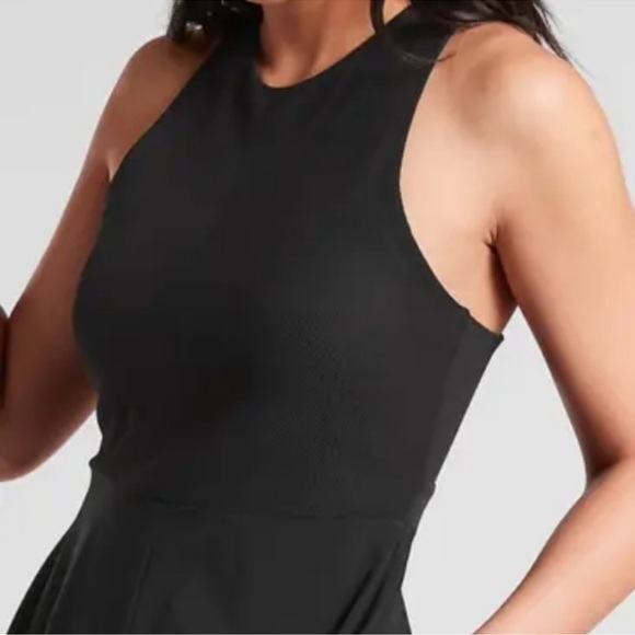 Athleta Black “Winona” UPF 50 Racerback Midi Dress - Picture 2 of 5